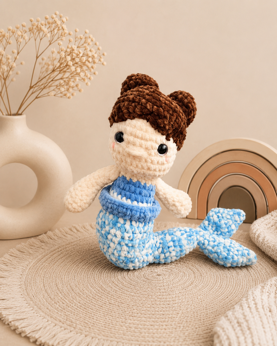 Sunny Seas Mermaid - Brunette Mermaid